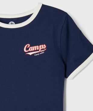 Tee-shirt manches courtes court fille - Camps United vue2 - CAMPS GEMO FOR GOOD - GEMO