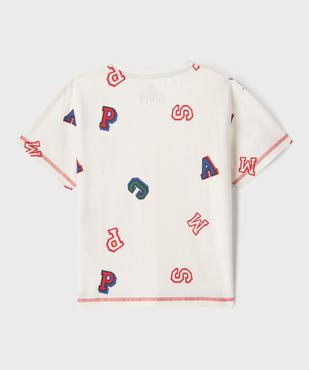Tee-shirt manches courtes imprimé garçon - Camps United vue3 - CAMPS GEMO FOR GOOD - GEMO