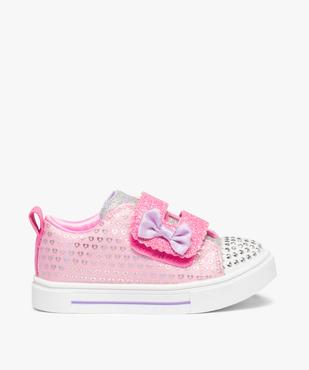 Baskets fille en toile à bout lumineux – Skechers Twinkle Toes vue1 - SKECHERS - GEMO