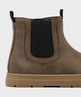 Boots Chelsea zippées garçon - Buggy Shoes vue6 - BUGGY - GEMO
