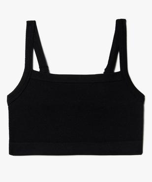 Brassière à col carré et bretelles ajustables fille vue1 - GEMO (JUNIOR) - GEMO