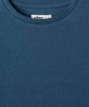 Tee-shirt manches longues en maille côtelée fille vue2 - GEMO 4G FILLE - GEMO