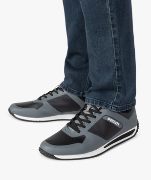 Baskets homme bicolores à lacets – Ducati New Split vue1 - DUCATI - GEMO