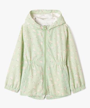 Manteau à capuche léger en matière déperlante fille vue1 - GEMO (ENFANT) - GEMO