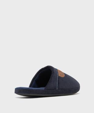 Chaussons mules en toile doublée velours homme vue4 - GEMO(HOMWR HOM) - GEMO