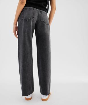 Jean flare taille haute à clous et bords francs femme vue3 - GEMO(FEMME PAP) - GEMO
