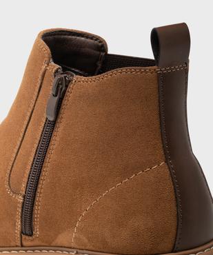 Boots façon Chelsea avec zip intérieur homme - Mario Baldano vue6 - MARIO BALDANO - GEMO