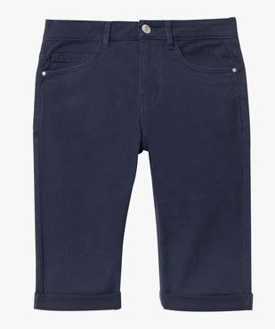 Bermuda slim en coton extensible femme vue4 - GEMO 4G FEMME - GEMO