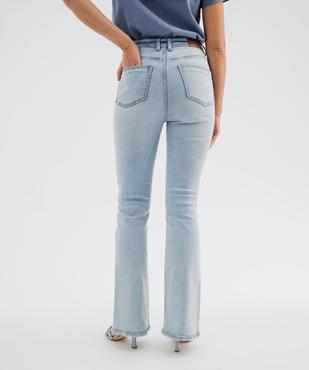 Jean bootcut taille haute en denim stretch femme vue3 - GEMO(FEMME PAP) - GEMO