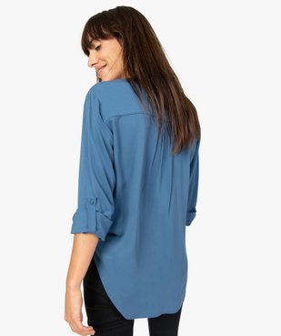 Blouse femme boutonnée sur l'avant avec poches poitrine vue3 - GEMO(FEMME PAP) - GEMO