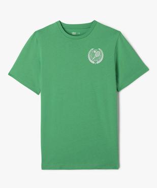 Tee-shirt manches courtes en coton imprimé devant et dos garçon vue5 - GEMO 4G GARCON - GEMO
