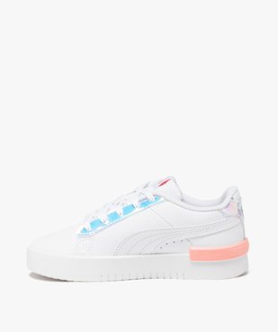Baskets filles dessus en cuir uni avec détails brillants irisés - Puma vue3 - PUMA - GEMO