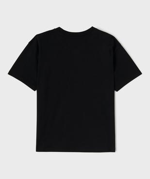 Tee-shirt manches courtes en jersey de coton imprimé à col V garçon vue3 - GEMO 4G GARCON - GEMO