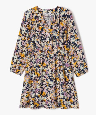Robe à manches longues à motifs fleuris fille vue2 - GEMO (ENFANT) - GEMO