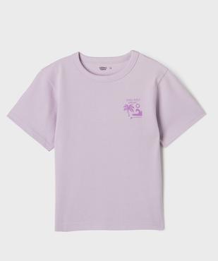 Tee-shirt manches courtes oversize avec motif tropical garçon vue1 - GEMO 4G GARCON - GEMO