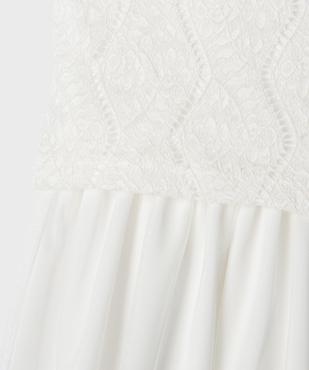 Robe de cérémonie en dentelle et tulle fille vue2 - GEMO (ENFANT) - GEMO