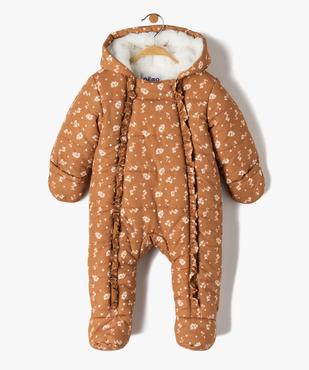 Combinaison pilote bébé avec pieds et moufles vue1 - GEMO 4G BEBE - GEMO
