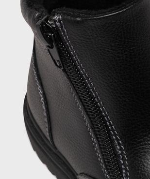 Boots fourrés à semelle crantée avec double zip garçon - Buggy vue6 - BUGGY - GEMO