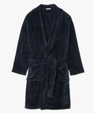 Robe de chambre peignoir en maille peluche homme vue4 - GEMO(HOMWR HOM) - GEMO