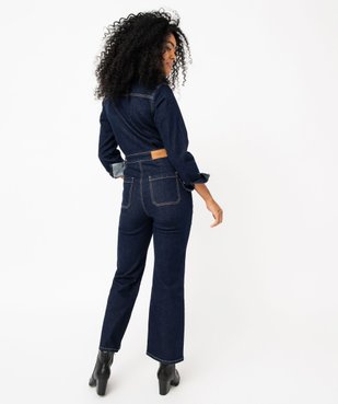 Combinaison pantalon en jean à manches longues femme vue3 - GEMO 4G FEMME - GEMO