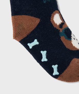Chaussettes antidérapantes motif chien bébé garçon (lot de 2) vue3 - GEMO 4G BEBE - GEMO