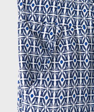 Pantalon fluide imprimé en viscose fille vue2 - GEMO 4G FILLE - GEMO