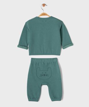 Ensemble 2 pièces bébé garçon : sweat et pantalon vue4 - GEMO 4G BEBE - GEMO