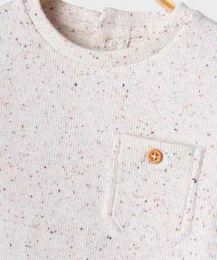 Tee-shirt manches longues en maille côtelée bébé garçon vue2 - GEMO(BEBE DEBT) - GEMO