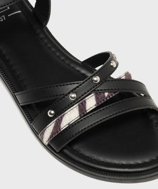 Sandales plates à brides entrelacées femme vue6 - FOLLOW ME - GEMO