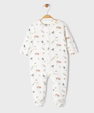 Pyjama en velours avec motif voitures bébé vue1 - GEMO 4G BEBE - GEMO