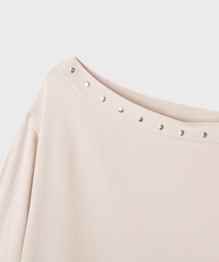 Pull fin encolure bateau fille vue2 - GEMO (JUNIOR) - GEMO