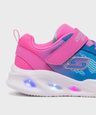 Baskets basses souples en mesh à semelle lumineuse fille - Skechers vue6 - SKECHERS - GEMO