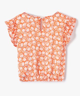 Blouse fille à motifs fleuris et rayures scintillantes vue3 - GEMO (ENFANT) - GEMO