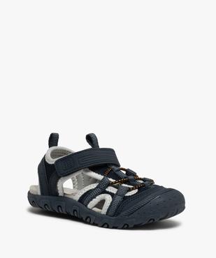 Sandales garçon sport à bout fermé et scratch vue2 - GEMO (ENFANT) - GEMO