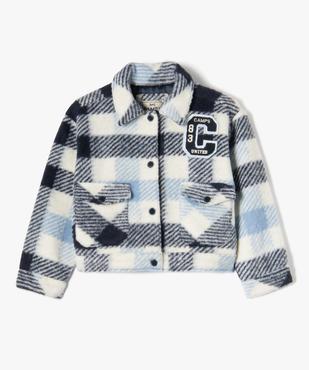 Blouson fille court à carreaux - Camps United vue2 - CAMPS UNITED - GEMO