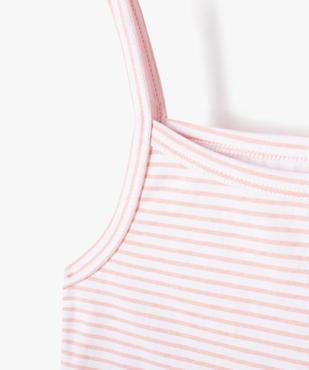 Ensemble lingerie fille 2 pièces - Débardeur et culotte vue2 - GEMO 4G FILLE - GEMO