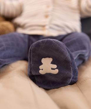 Pyjama velours 2 pièces bébé garçon - LuluCastagnette vue7 - LULU CASTAGNETTE GEMO FOR GOOD - GEMO