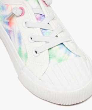Baskets fille en toile effet tie and dye  vue7 - GEMO 4G FILLE - GEMO