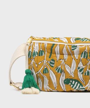 Sac banane en coton matelassé avec motifs fleuris femme vue2 - GEMO (ACCESS) - GEMO