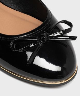 Ballerines femme vernies à liseré doré et noeud fantaisie vue13 - GEMO(URBAIN) - GEMO