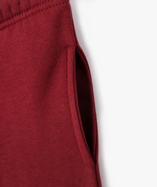 Pantalon de jogging uni en molleton gratté garçon vue2 - 1E PRIX BY GEMO - GEMO