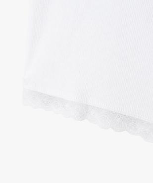 Tee-shirt à manches courtes avec bas en dentelle fille vue2 - GEMO (JUNIOR) - GEMO