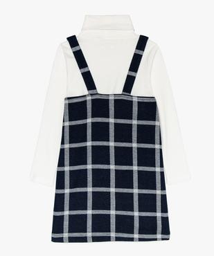 Ensemble fille (2 pièces) robe chasuble et tee-shirt col roulé vue2 - GEMO (ENFANT) - GEMO