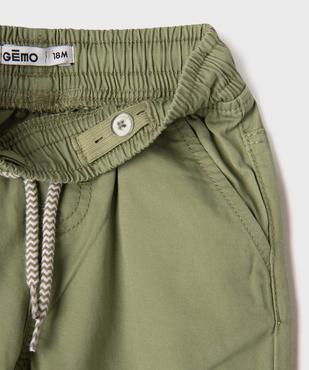 Pantalon jogger avec taille ajustable bébé garçon vue2 - GEMO(BEBE DEBT) - GEMO