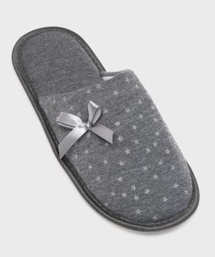 Chaussons mules en jersey étoilé femme vue5 - GEMO(HOMWR FEM) - GEMO
