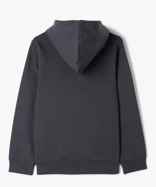 Sweat à capuche avec inscription garçon vue3 - GEMO (JUNIOR) - GEMO