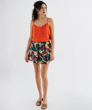 Top à bretelles en viscose femme vue4 - GEMO 4G FEMME - GEMO