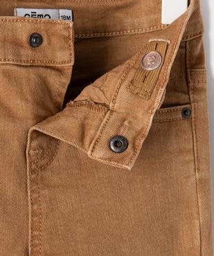 Pantalon slim en toile extensible bébé garçon vue5 - GEMO 4G BEBE - GEMO