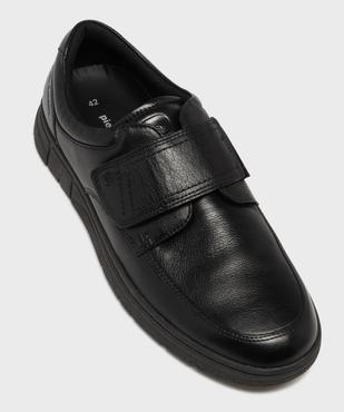 Mocassins homme confort en cuir et à scratch - Pierre Cardin Diffusion vue12 - PIERRE CARDIN CONFORT - GEMO
