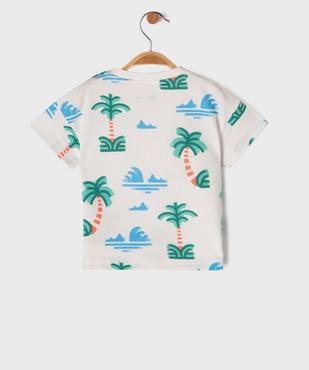 Tee-shirt manches courtes imprimé bébé garçon vue3 - GEMO 4G BEBE - GEMO